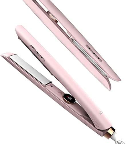 LENA Ionic Flat Iron | Ceramic Hair Straightener | 1" Professional Styling Tools for Straightening and Curling, Extra Ion Care, Max 450 F, Dual Voltage, Pink Check more at https://us.productsoffer.in/lena-ionic-flat-iron-ceramic-hair-straightener-1-professional-styling-tools-for-straightening-and-curling-extra-ion-care-max-450-f-dual-voltage-pink/ Best Straightener, Curls With Straightener, Curl Hair With Straightener, Ceramic Hair Straightener, Floating Plates, Ceramic Flat Iron, Hair Straighteners Flat Irons, Hair Straightening Iron, Straighten Iron