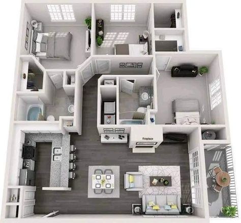 Layout House Floor Plans, Houses Layout, Apartment Necessities, Bloxburg Houses, Sims Houses, Sims Builds, Small House Layout, Sims 4 House Plans, Sims 4 House Building