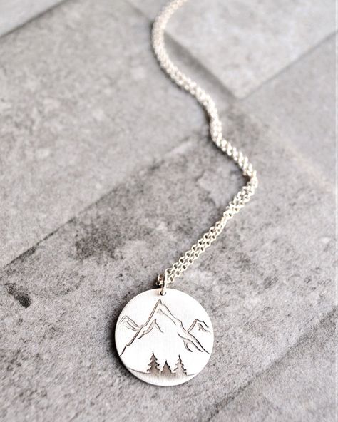 Mountain Necklace/Mountain Charm/Silver Necklace/Mountain Lover/Mountain Pendant/Mountain Range/Hiker Jewelry/Hiking Gift/Outdoor Necklace/Mountain Jewelry/Gift for Women/Wanderlust Jewelry/Hiking Jewelry Elegant minimalistic Sterling Silver 925 mountain necklace. A nature-inspired necklace for all mountain and sea lovers! This handmade silver charm, with an inspiring and special meaning, is an amazing gift idea for all adventure and nature lovers out there. If you truly love nature you will fin Hiking Jewelry, Profile Deep, Mountain And Sea, Wanderlust Jewelry, Mountain Jewelry, Mountain Necklace, Mountain Lover, Hiking Gifts, Charm Necklace Silver