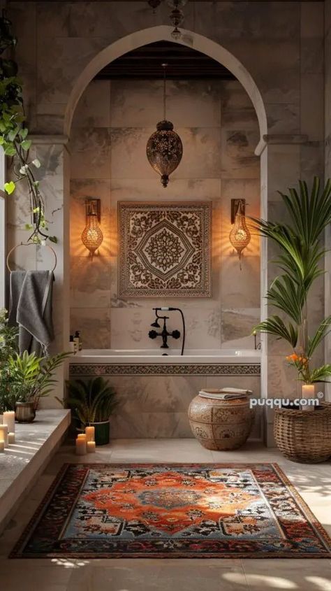 Arabic Bathroom Design, Indian Bathroom Ideas, Indian Spa, Arab Decor, Moroccan Style Bathroom, Moroccan Inspired Bathroom, Indian Bathroom, Spanish Bathroom, Floor Planning