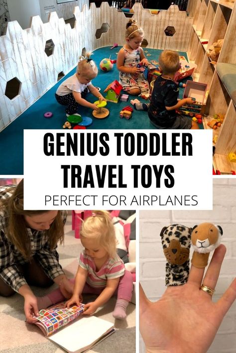 Looking for the best travel toys for toddlers? Check out this amazing list of toys that are interesting, affordable, light, quiet, small, and mess-free. Travel Toys For Kids, Toddler Travel Toys, Baby Travel Toys, Flying With A Toddler, Mum Of Two, Travel Toys For Toddlers, Best Toddler Toys, Flying With Kids, Flying With A Baby