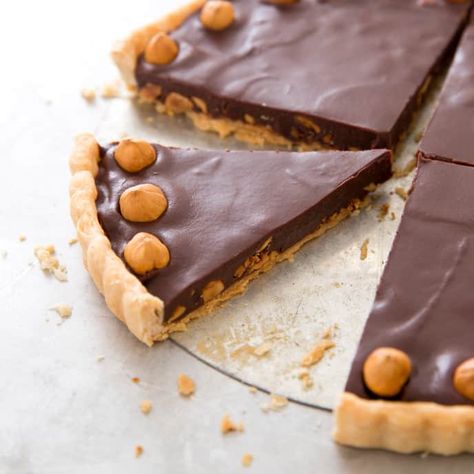 Nutella Tart | America's Test Kitchen Recipe Nutella Tart, American Test Kitchen, Toffee Bark, Donut Toppings, Cookie Toppings, Caramel Tart, America's Test Kitchen Recipes, Chocolate Toffee, Kitchen Recipe