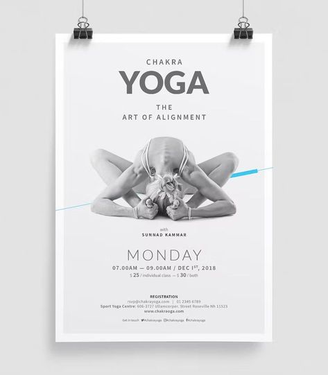 Yoga Poster/Flyer Template INDD, IDML. A3, A4 & Us Letter + Bleed. Yoga Poster Design, Yoga Flyer, Magazine Design Cover, Wellness Workshop, Yoga Master, Yoga Club, Arts And Crafts Storage, Class Poster, Yoga Business