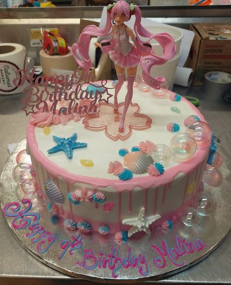 Mitsuri Cakes Birthday, Hatsune Miku Cake, Silly Cakes, Hatsune Miku Birthday, Calumet Bakery, Cakes Cute, Cakes Pretty, Abandoned Malls, Japanese Birthday