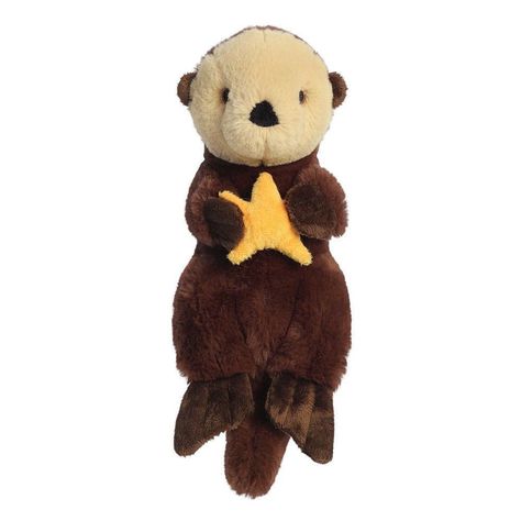 Aurora Small Sea Otter Eco Nation Eco-Friendly Stuffed Animal Brown 9" Sea Otter, Recycled Plastic, Plastic Bottles, Stuffed Animal, Aurora, Eco Friendly, Animals