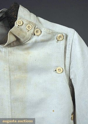 Historical Workwear, Vintage Fencing, Augusta Auctions, Denim Shirt Style, Chef Coat, Historic Clothing, Women Boxing, Vintage Sportswear, Vintage Mens Fashion