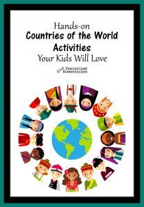 When I was a child, I was fascinated with maps. I remember being in fourth grade and finding a map of the world at my grandma’s house.  As I ran my little fingers over the names and borders of various countries, I imagined all the different places and cultures. Written by Shawna of Different by Design Learning. Unfortunately, most of my personal school experience involved a much more clinical approach to geography. It wasn’t until I began homeschooling my boys that my inter Culture Kindergarten Activities, The World Around Us Activities Eyfs, Games From Around The World For Kids, Countries Around The World Activities, Countries Of The World Activities, All Around The World Activities For Kids, Countries Activities For Kids, Around The World Preschool Activities, Around The World Activities For Kids