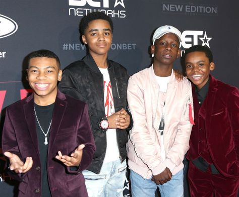 The New Edition Story New Edition Story Cast, Myles Truitt, The New Edition Story, New Edition Story, Deven Hubbard, Luke James, History Of Hip Hop, Fav Movie, Cute Rappers