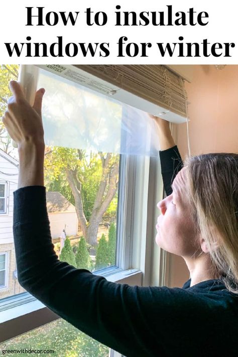 Insulate Windows For Winter, Sealing Windows For Winter, How To Insulate Windows, Winter Window Treatments, Thermal Window Coverings, Insulated Window Coverings, Insulate Windows, Diy Insulation, Walls Painting