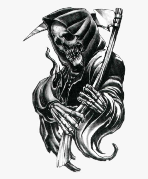 #grim Reaper - Reaper Tattoo Designs is a free transparent background clipart image uploaded by Paulina Drozd. Download it for free and search more on ClipartKey. Grimm Reaper Tattoo, Grim Reaper Drawing, Evvi Art, Reaper Drawing, Evil Skull Tattoo, Grim Reaper Tattoo, Reaper Tattoo, Skull Sleeve Tattoos, Evil Tattoos