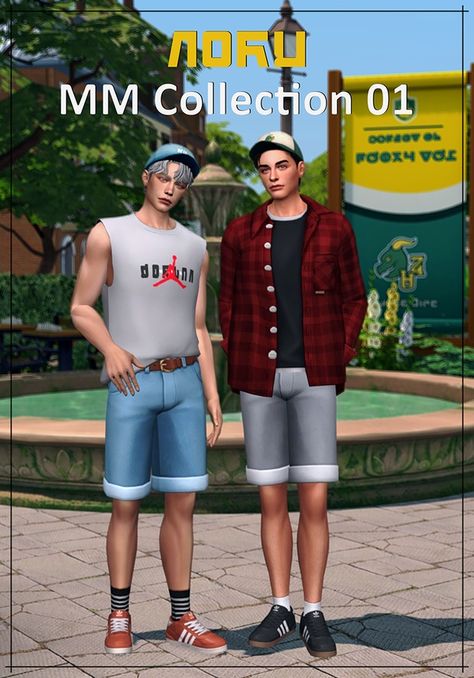 MM Collection 01 | Patreon Sims 4 Urban Cc, Sims 4 Urban, Masculine Clothing, Sims 4 Male Clothes, Urban Playground, The Sims 4 Skin, Tumblr Sims 4, Male Clothes, Sims 4 Mm