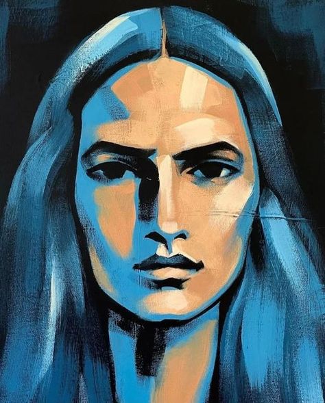 Art Faces, Expressionist Art, Expressionist Painting, Wow Art, Acrylic Painting On Canvas, Painting Art Projects, Portrait Illustration, Pastel Art, Portrait Artist