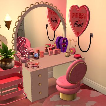 Vanity Set | Mechtasims en Patreon Sims 4 Cc Bedroom Decor Patreon, Makeup Vanity Sims 4 Cc, Sims 4 Cc Vanity Set, Sims 4 Mods Room Decor, Sims 4 Cc Y2k Kitchen, The Sims 4 Cc Furniture Y2k, Sims 4 Mods Cc Patreon Furniture, Ts4 Vanity Cc, Sims4 Vanity Cc