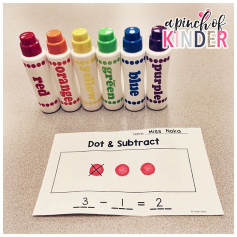 Teaching Subtraction, Subtraction Kindergarten, Math Subtraction, Subtraction Activities, Math Centers Kindergarten, Prek Math, Kindergarten Math Activities, Math Addition, Homeschool Math