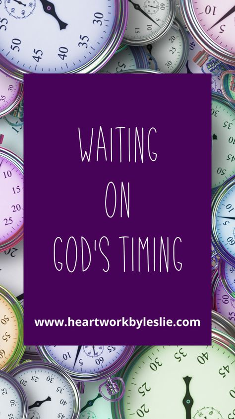 God's timing is perfect.  Do you know the importance of waiting on God's timing?  Do you know how to wait on God with patience? Read this post to learn how to wait on God's timing with patience. Wait On God, God's Timing Is Perfect, Whatsoever Things Are Lovely, God's Timing, Waiting On God, God Made You, Asking For Forgiveness, Thy Word, Gods Timing