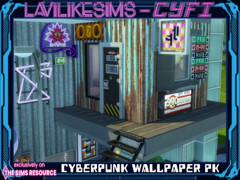 Sims 4 Cyberpunk, Hexagon Print, Sci Fi Wallpaper, Cyberpunk Clothes, Sims 4 Body Mods, Sims Building, Sims 4 Gameplay, 4 Wallpaper, New Mods