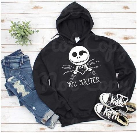 Boutique Shirts, Funny Baby Onesies, You Matter, Comfy Sweatshirt, Jack Skellington, Unisex Shirts, Long Sleeve Hoodie, Branded T Shirts, Silhouette Cameo