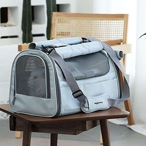 Wholesale Bulk FUKUMARU Cat Carrier, Soft-Sided Small Dog Carrier, Large Cat Travel Bag with 4 Mesh Windows, Under 30 lb Airline Approved Pet Carrier with 4 Storage Pockets, Rollable Cover for Nervous Cats, Grey Amazon & Etsy Manufacturer Check more at https://www.alppm.com/product/wholesale-bulk-fukumaru-cat-carrier-soft-sided-small-dog-carrier-large-cat-travel-bag-with-4-mesh-windows-under-30-lb-airline-approved-pet-carrier-with-4-storage-pockets-rollable-cover-for-nervous Cat Climbing Shelves, Airline Approved Pet Carrier, Cat Travel Carrier, Small Dog Carrier, Cat Crate, Pet Travel Carrier, Pocket Cat, Pet Travel Bag, Cat Lounge