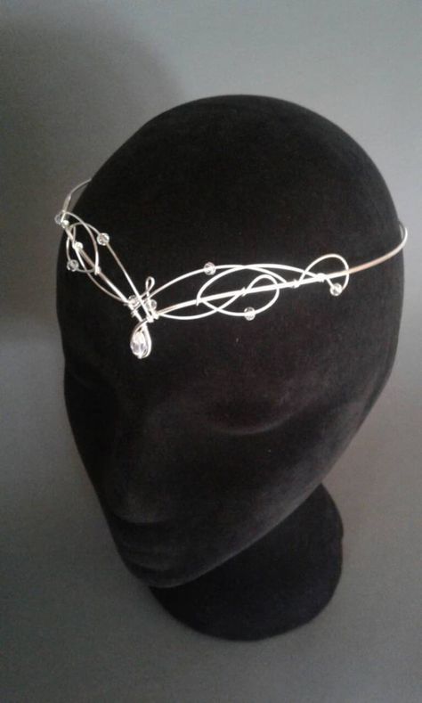 Celtic Bride, Wedding Circlet, Bridal Circlet, Elven Wedding, Medieval Crown, Celtic Wedding, Chique Outfits, Crystal Crown, Wedding Headpiece