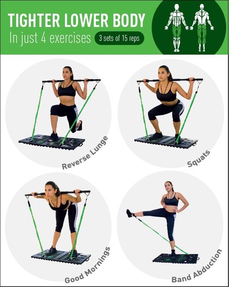 Pilates Barre Workout, 1st Home, Portable Gym, Training Routine, Body Exercises, Bar Workout, Pilates Barre, Resistance Band Workout, Resistance Workout