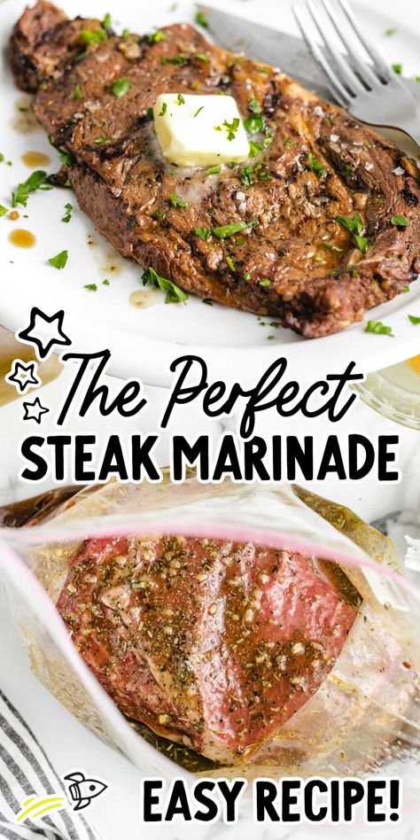 Easy Steak Marinade Recipes, Steak Marinade Easy, Steak Marinade Recipes, The Perfect Steak, Beef Marinade, Meat Marinade, Spaceships And Laser Beams, Easy Steak, Grilled Steak Recipes