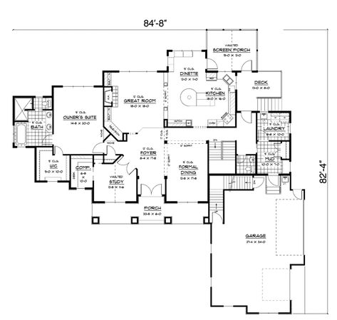 Price Meadow Country French First Floor from houseplansandmore.com Salvatore House, Salvatore Boarding House, Vampire House, Built In Banquette, Interior Columns, Monster House Plans, Boarding House, House Plans And More, European House