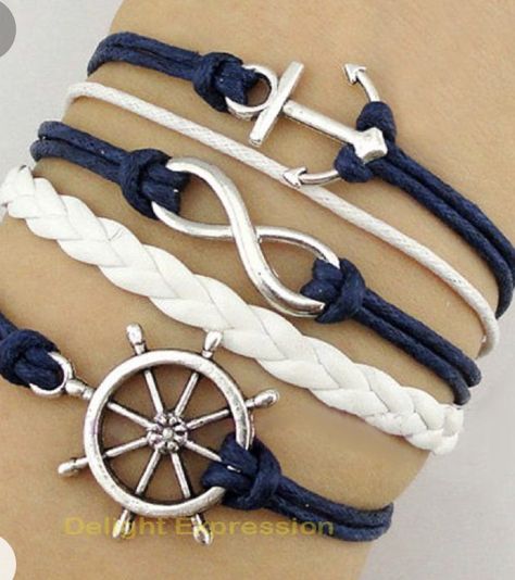 Wheel Bracelet, Gold Key Necklace, Sailor Bracelet, Key Charm Necklace, Matching Couple Bracelets, Nautical Bracelet, Trending Bracelets, Diy Bracelets Easy, Bracelet Diy