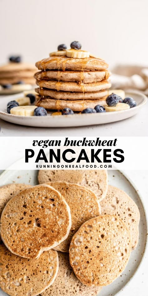 Gluten Free Buckwheat Pancakes, Buckwheat Pancakes Recipe, Buckwheat Breakfast, Buckwheat Gluten Free, Buckwheat Pancake Recipes, Buckwheat Recipes, Pancake Toppings, Buckwheat Pancakes, Blueberry Syrup