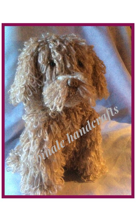 Knitted cockapoo from debinale handcrafts Cockapoo Crochet Pattern, Knit Patterns, Dog Lover, Gift For Lover, Crochet Pattern, Dog Lovers, Bespoke, Etsy Seller, Small Business