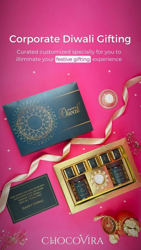 Customized Corporate Diwali Gifts and Hampers by Chocovira Chocolate Combinations, Diwali Gift Packs, Diwali Gift Ideas, Diwali Hampers, Corporate Diwali Gifts, Diwali Gift Box, Homemade Chocolates, Sweet Box Design, Diwali Gift Hampers