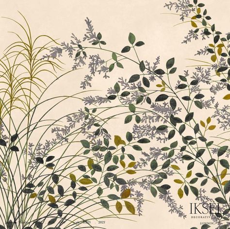 Japanese Meadow - Rice Wallpapers | Schumacher Gold Mural, Japanese Screen, Hospitality Projects, 17th Century, Interior Designer, Old World, Wild Flowers, This Is Us, Rice