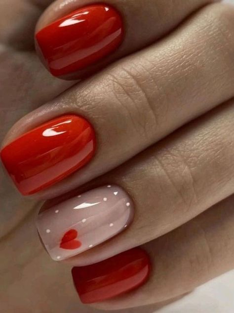 Vday Nails, Unghie Sfumate, Heart Nail Designs, Valentine Nail Art, February Nails, Valentine Nails, Nail Designs Valentines, Thanksgiving Nails, Nails Polish