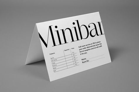 Good design makes me happy Hotel Card Design, Bnb Aesthetic, Price Signage, Hotel Minibar, Hotel Card, Hotel Ideas, Hotel Marketing, Art Deco Movement, Hotel Amenities