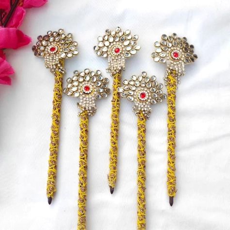 Tilak stick Size -6 inch DM us for more details or WhatsApp us on 9867422790 Tilak Stick, Laddu Gopal Dresses, Jewelry Making, Size 6, Dresses, Quick Saves, Jewellery Making