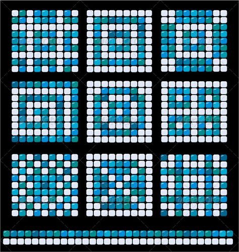 Mosaic Tiles Crafts, Square Mosaic Tile, Mosaic Art Diy, Mosaic Tile Patterns, Mosaic Tray, Mosaic Tile Art, Mosaic Art Projects, Tile Crafts, Mosaic Pattern