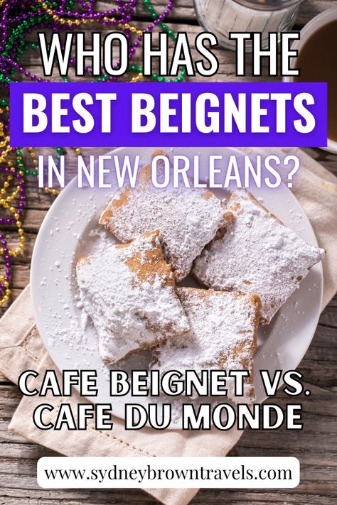 Cafe Du Monde New Orleans, Beignets New Orleans, Cafe Beignet New Orleans, New Orleans Beignets, Beignet Recipe, New Orleans Recipes, Louisiana Travel, Costa Maya, New Orleans Travel