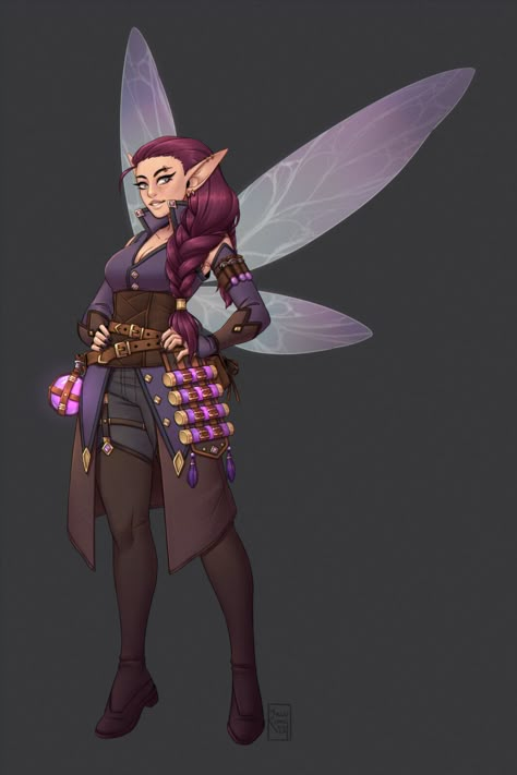 Female Fairy Character Design, Fairy Dnd Character Art, Fey Character Design, Feywild Dnd, Fairy Character Design, Dnd Fairy, Pathfinder Rpg Characters, Warlock Dnd, Character Fanart