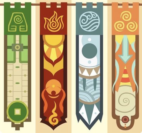 Avatar The Last Airbender Bookmark, Avatar The Last Airbender Classroom, Avatar Classroom Theme, Avatar The Last Airbender Decorations, Atla Symbols, Avatar 4 Elements, Avatar The Last Airbender Elements, Fire Vs Water, Avatar Theme