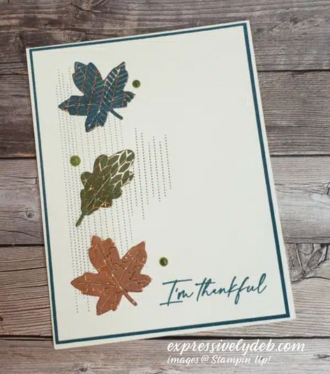 Stampin Up Autumn Leaves 2023, Stampin Up Autumn Leaves Cards, All About Autumn Stampin Up Cards, Autumn Leaves Stampin Up Cards, Stampin Up Autumn Leaves, Thanksgiving Cards Handmade, Autumn 23, Autumn Cards, Fall 23