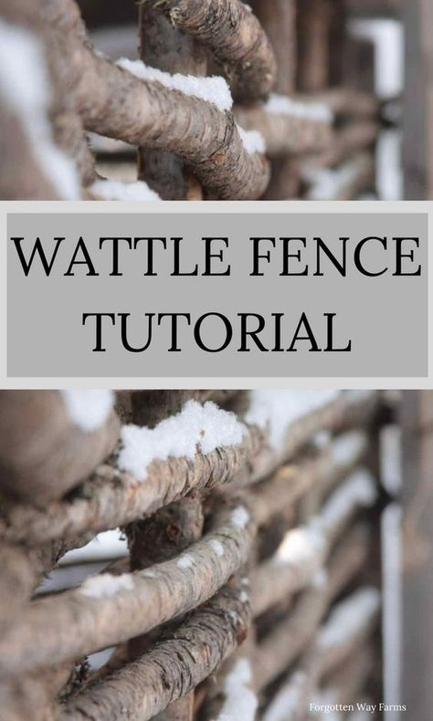 Step by step tutorial on building your own wattle fencing! Wattle Fencing, Wattle Fence, Trellis Wall, Flower Trellis, Straw Bale, Rustic Flower, Garden Festival, Wall Designs, Olive Garden