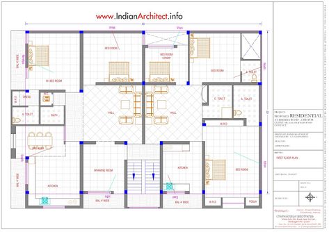 Village House Design Indian Plan, House Plan Drawing, Architecture Design House, 30x40 House Plans, Architectural Columns, Floor Planner, Indian House, Indian House Plans, Bathroom Dimensions