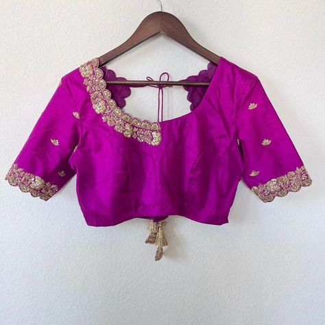 Elevate your wardrobe with our stunning Designer Zardosi Maggam Work Blouses! ✨ - Fabric : Half pattu/Raw Silk - Dispatch: 4 days - Price. : 2500 unstitched - :3050 stitched - With customizable colors and sizes, each blouse is crafted to perfection, just for you! Don’t miss out—transform your outfit with a touch of tradition and elegance. Get yours now and stand out in any crowd! 🌸 Silk Pink Blouse, Saree Readymade, Zardosi Work Blouse, Hand Embroidered Blouse, Stitched Saree, Maggam Work Blouse, Raw Silk Saree, Blouse Design Images, Simple Blouse Designs