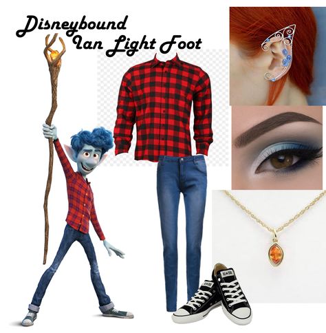 Onward Disneybound, Pixar Outfits, Disney Bound Outfits, Casual Cosplay, March 2024, Pixar, Red Leather, Red Leather Jacket, Leather Jacket