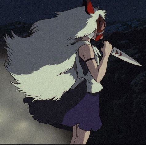 Princess Mononoke, An Anime, Anime Character, The Sky, Anime, White