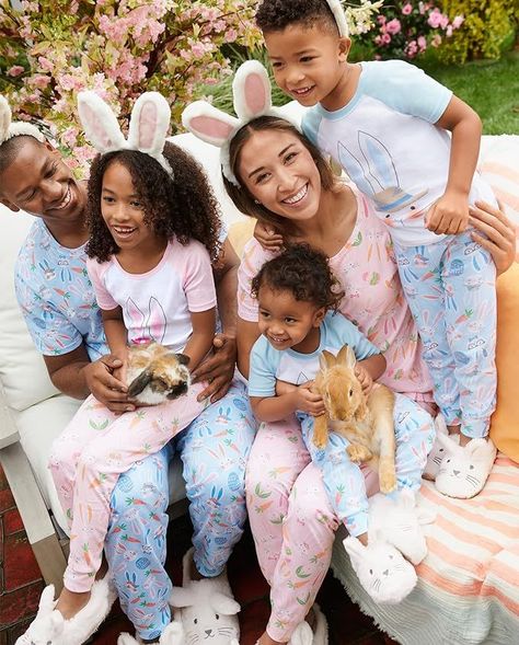 COTTON PAJAMAS — Catch some zzz's in the softest and comfiest 100% cotton pajamas. #AD Family Pajama Sets, Cotton Pajamas, Bunny Print, Family Pajamas, Warm Outfits, Cotton Pyjamas, Child Safety, Pajama Sets, Skorts