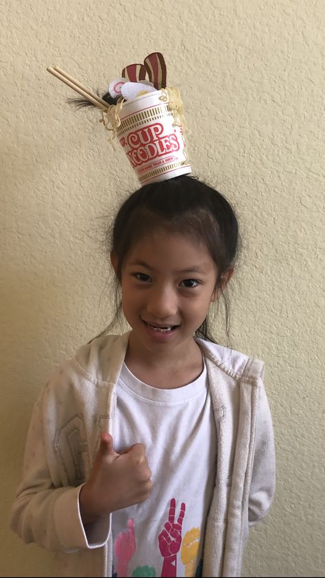 Cup Of Noodles Crazy Hair, Crazy Hairstyles, Milkshake Hair Products, Childrens Hairstyles, Curly Styles, Girls Cup, Toddler Hairstyles, Diy Costumes Kids, Wacky Hair Days