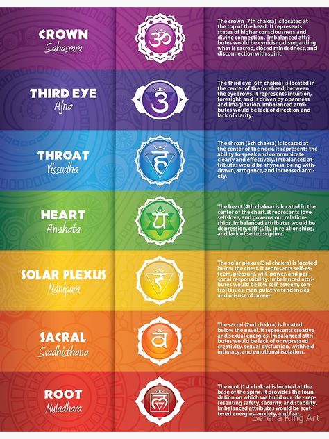 "Chakra Poster" Photographic Print by serenaking | Redbubble Chakra For Beginners, Chime Candle Holder, Chakras For Beginners, Chakra Chart, Manipura Chakra, Chakras Crystals, Chakra Heilung, Chakra Health, The Seven Chakras