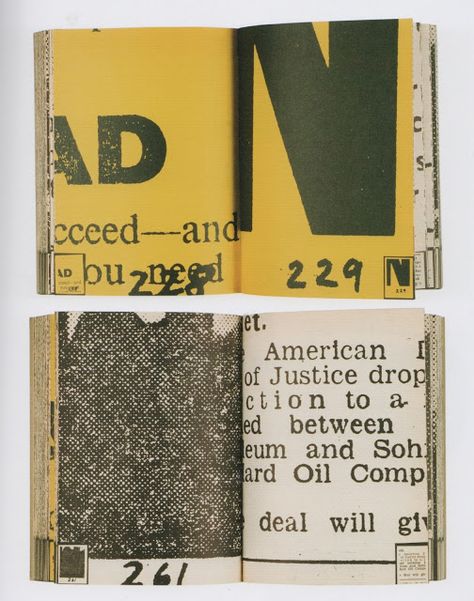 Dieter Rot(h) Collected Works (Daily Mirror Book) Stuttgart, Germany: Edition Hansjörg Mayer, 1970 472 pp., 23 x 17 cm., softcover Dieter Roth, Typography Book, Buch Design, Book Editorial, Zine Design, Stuttgart Germany, Graphics Layout, Design Editorial, Publication Design