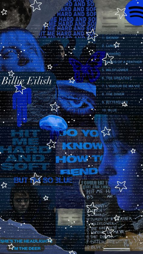 HIT ME HARD AND SOFT 💙 BILLIE EILISH #billieeilish #billie #BILLIEEILISHHITMEHARDANDSOFT #lunch #newalbum #blue Billie Eilish Wallpaper, Soft Wallpaper, Lyrics Aesthetic, Music Mood, Best Artist, Blue Wallpapers, Music Lyrics, New Album, Winter Christmas