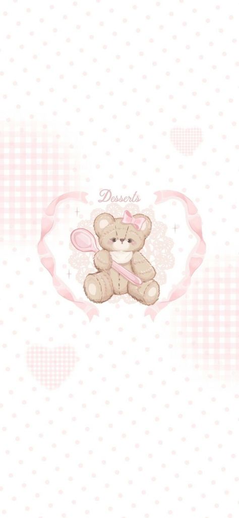 Coquette Teddy Bear Wallpaper, Soft Pink Wallpaper Iphone, Simple Hello Kitty Wallpaper, Pink Bear Wallpaper, Dollette Wallpaper, Coquette Pink Wallpaper, Coquette Wallpaper Iphone, Coquette Lockscreen, Pink Coquette Wallpaper